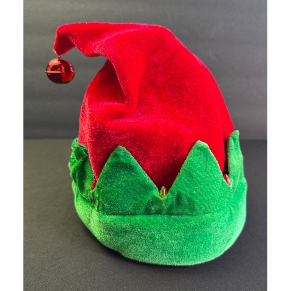 Dan Dee Animated Light Up Dancing Singing Christmas Elf Hat Jingle Bell Working